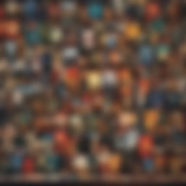 A montage of various novel covers representing genres