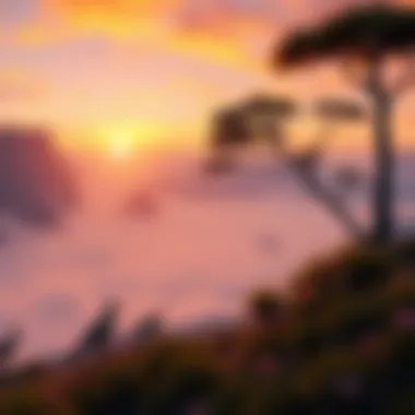 Balancing Fear and Courage in Creativity A serene landscape symbolizing the balance between fear and courage
