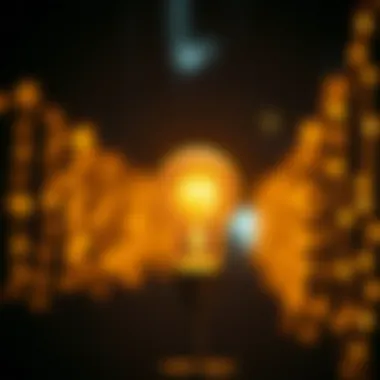 Illuminating the Path of Inspiration Symbolic representation of inspiration represented by a glowing light bulb