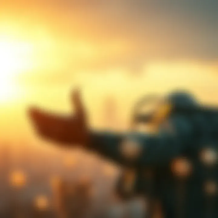 An inspirational depiction of personal growth and success