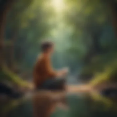 A tranquil meditation scene fostering self-awareness