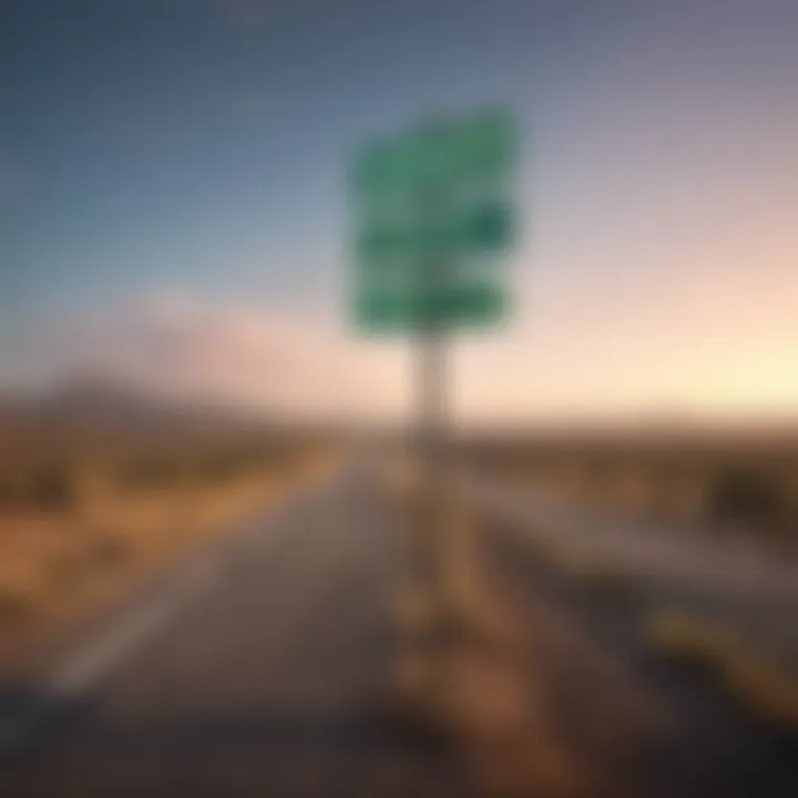 A road sign indicating perseverance and resilience