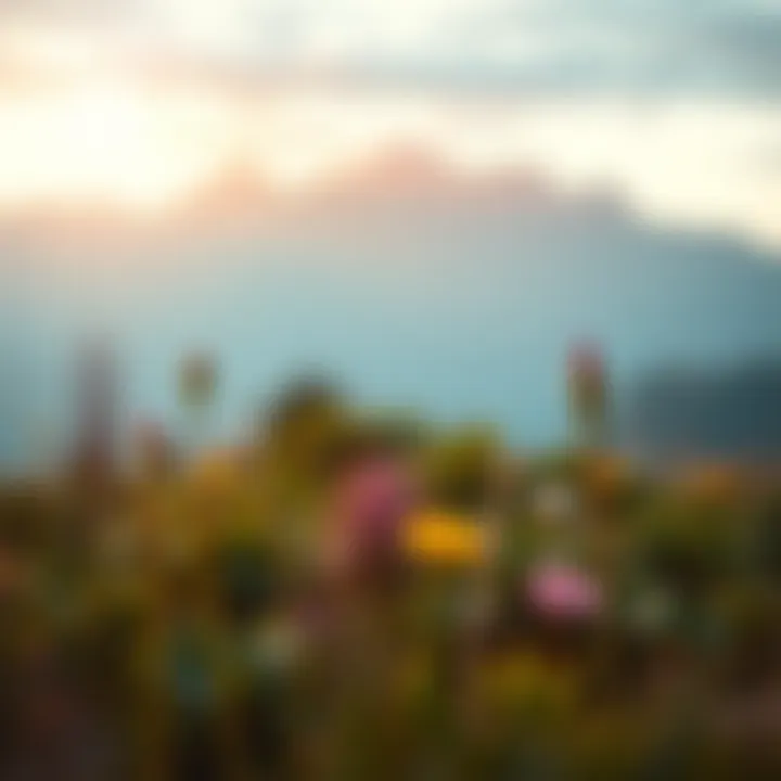 A tranquil scene of nature representing the essence of living in the now