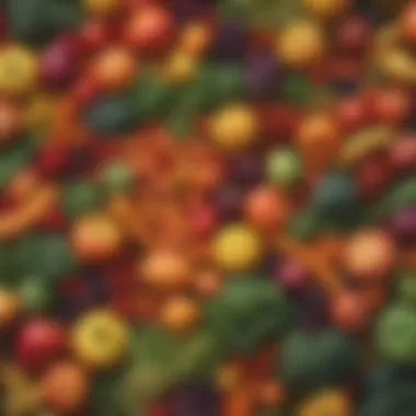 Organic Produce: The Intersection of Health and Sustainability A vibrant assortment of organic fruits and vegetables emphasizing health and sustainability.