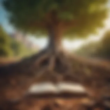 Rooted in Values A vibrant tree symbolizing growth and values