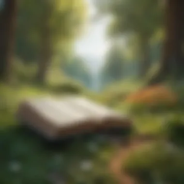 Nature as a Metaphor for Self-Improvement Journey A serene landscape symbolizing personal growth