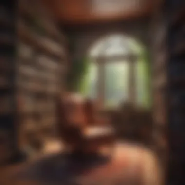 The Sanctuary of Reading A serene reading nook filled with books and a cozy chair