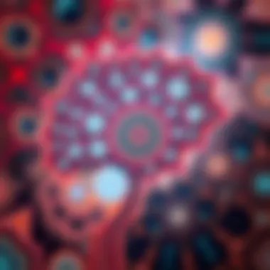 Abstract Patterns of the Unconscious Mind Conceptual representation of the unconscious mind with abstract patterns