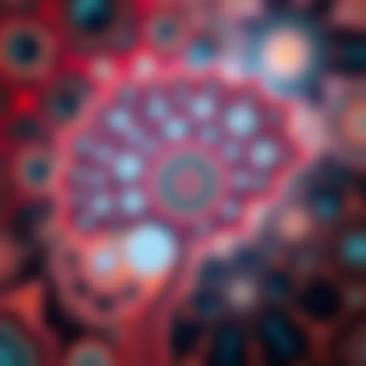 Abstract Patterns of the Unconscious Mind Conceptual representation of the unconscious mind with abstract patterns