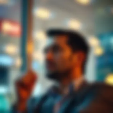 Reflecting on Investment Strategies A thoughtful individual reflecting on investment strategies