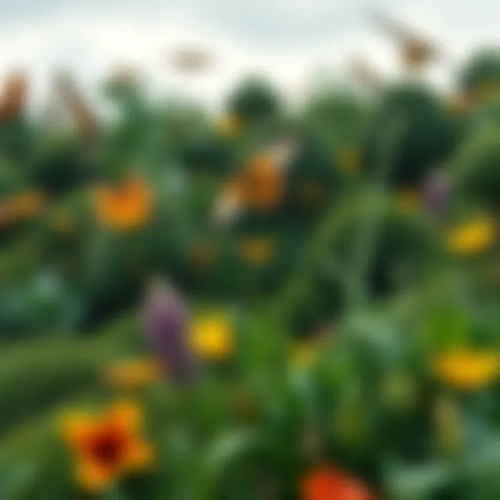 A flourishing ecosystem teeming with diverse plant and animal life