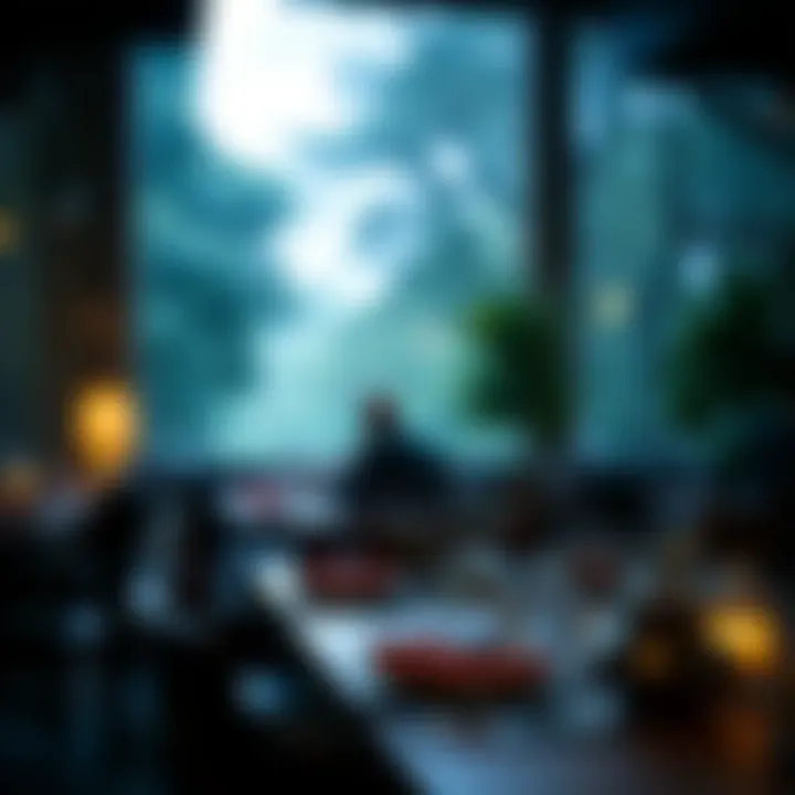 Mindful Dining Experience A serene dining setting encouraging mindful eating habits