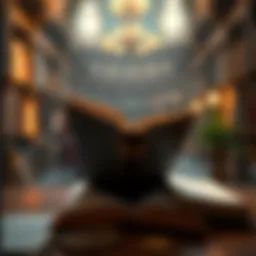 Conceptual visualization of personal growth through reading