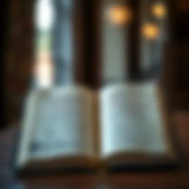 An open journal with inspiring quotes