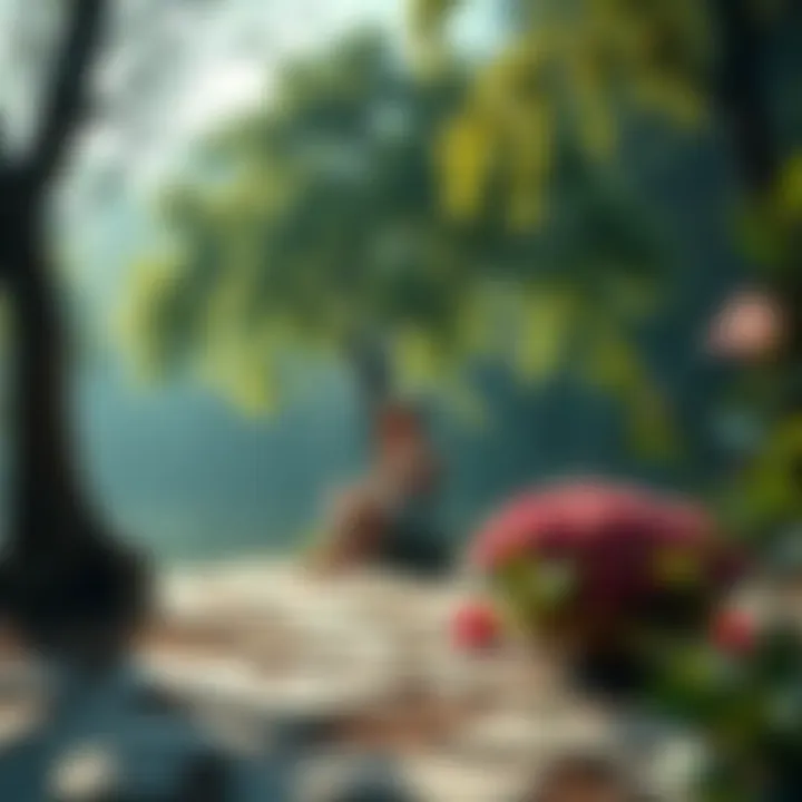 The Essence of Self-Awareness A serene environment symbolizing self-awareness and growth