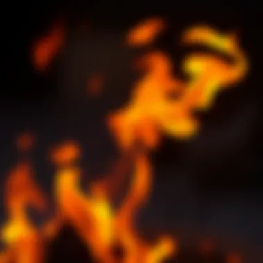 Fire as a Symbol of Connection An artistic representation of fire as a symbol of connection