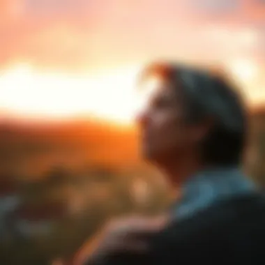 The Journey of Spiritual Awareness A thoughtful person engaged in spiritual reflection