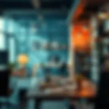 Innovative workspace fostering creativity