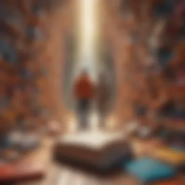 The Journey of Self-Awareness Abstract representation of self-awareness and reflection