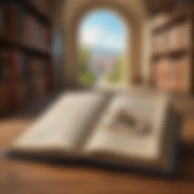 Highlights of Wisdom An open book with thought-provoking quotes highlighted