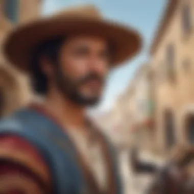 Sancho Panza: The Loyal Squire Depiction of Sancho Panza, illustrating his loyalty and humor.