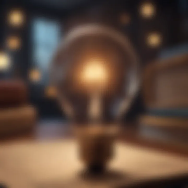 A light bulb symbolizing inspiration