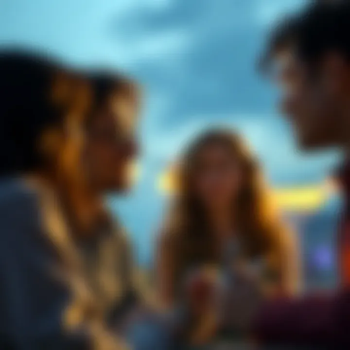 The Power of Shared Experiences An illustration of two individuals sharing experiences