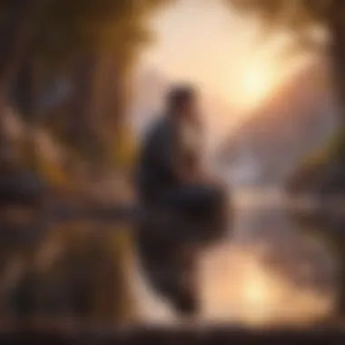 Contemplation and Clarity A person reflecting in solitude, contemplating life choices