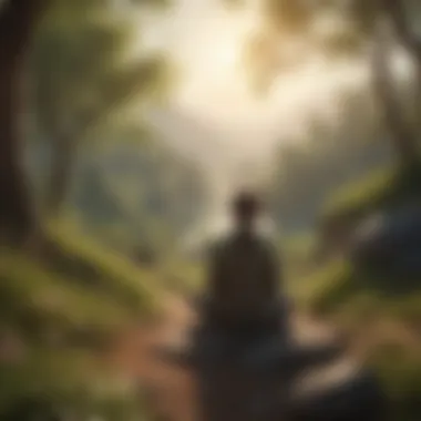 Embracing Mindfulness in Nature A serene landscape symbolizing mindfulness and tranquility
