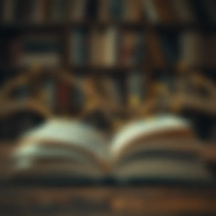 Knowledge Expansion through Audiobooks An artistic depiction of knowledge expansion, symbolized through an open book and sound waves.