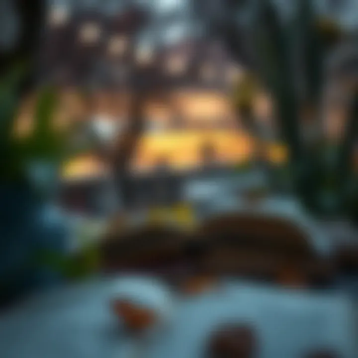 Literature and Personal Growth A serene setting illustrating the concept of personal growth through literature.