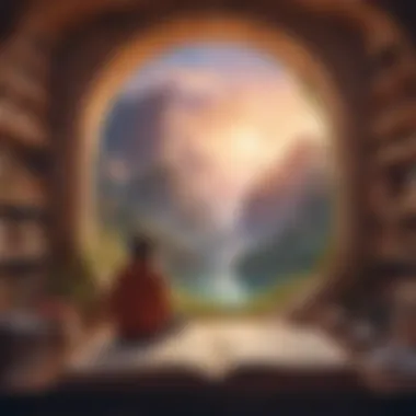 Enigmatic Dreamscape A dreamscape illustrating the concept of lucid dreaming