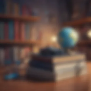 Technology and Literature Connection A conceptual image depicting the relationship between technology and literature