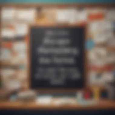 Bulletin Board with Motivational Quotes A bulletin board filled with motivational quotes