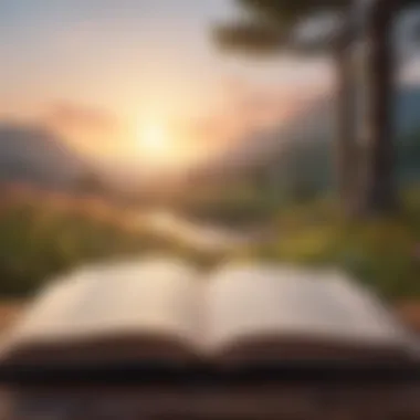 New Beginnings A serene landscape with a rising sun symbolizing new beginnings