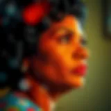 Portrait of Henrietta Lacks radiating strength and resilience