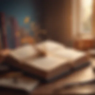 Words that Inspire An open book with uplifting quotes highlighted
