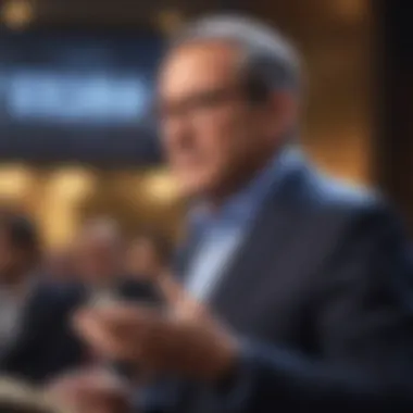 Robert Iger speaking at a corporate event