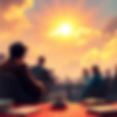 Illustration of a mastermind alliance concept