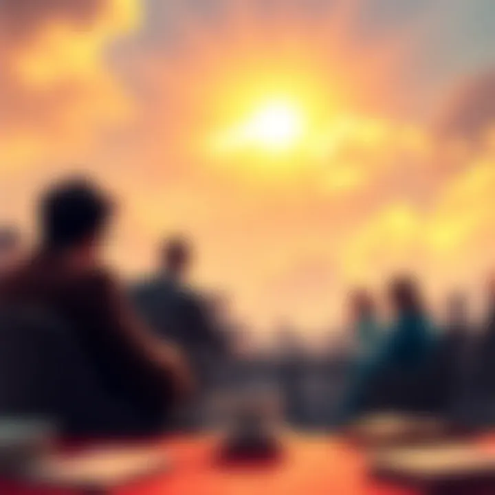 Illustration of a mastermind alliance concept