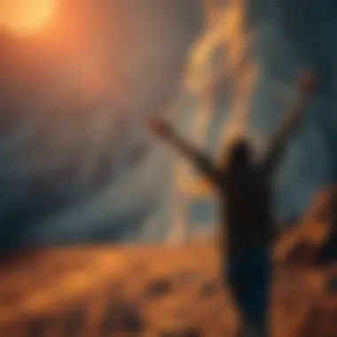 Symbolic image of personal freedom and fulfillment