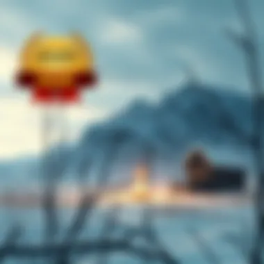 Nature's Indifference: A Harsh Reality A stark winter landscape reflecting the story's themes