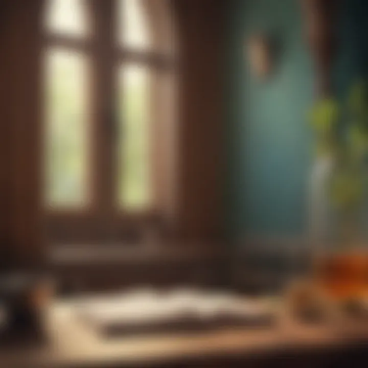 A serene environment representing fasting and spirituality