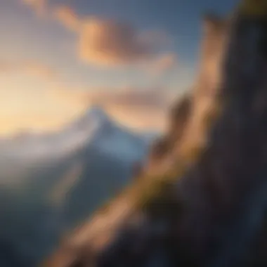 Reaching New Heights in Personal Growth A mountain peak symbolizing achievement