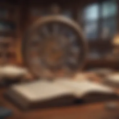The Essence of Timely Narratives An open book with a clock overlay symbolizing concise storytelling.