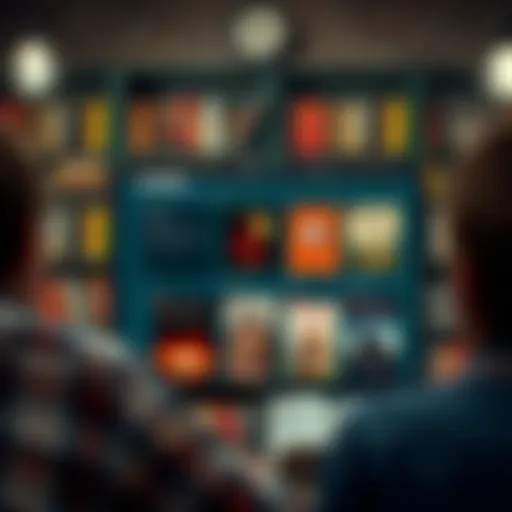 Illustration of SparkNotes platform interface showcasing various literature summaries