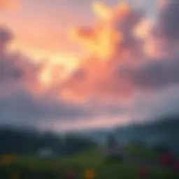 A serene landscape symbolizing life's journey