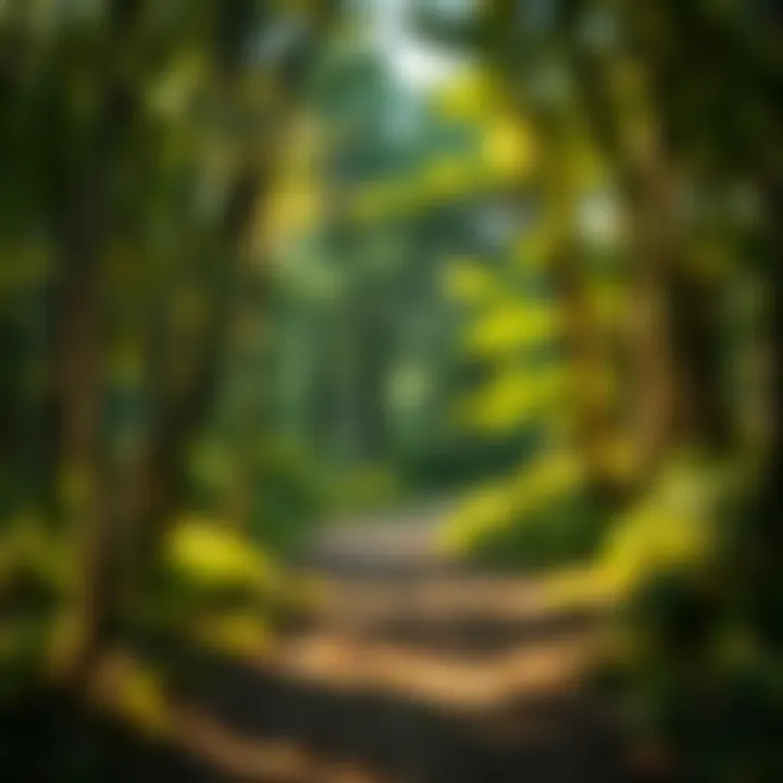 The Winding Path A winding path through a forest embodying the twists of life